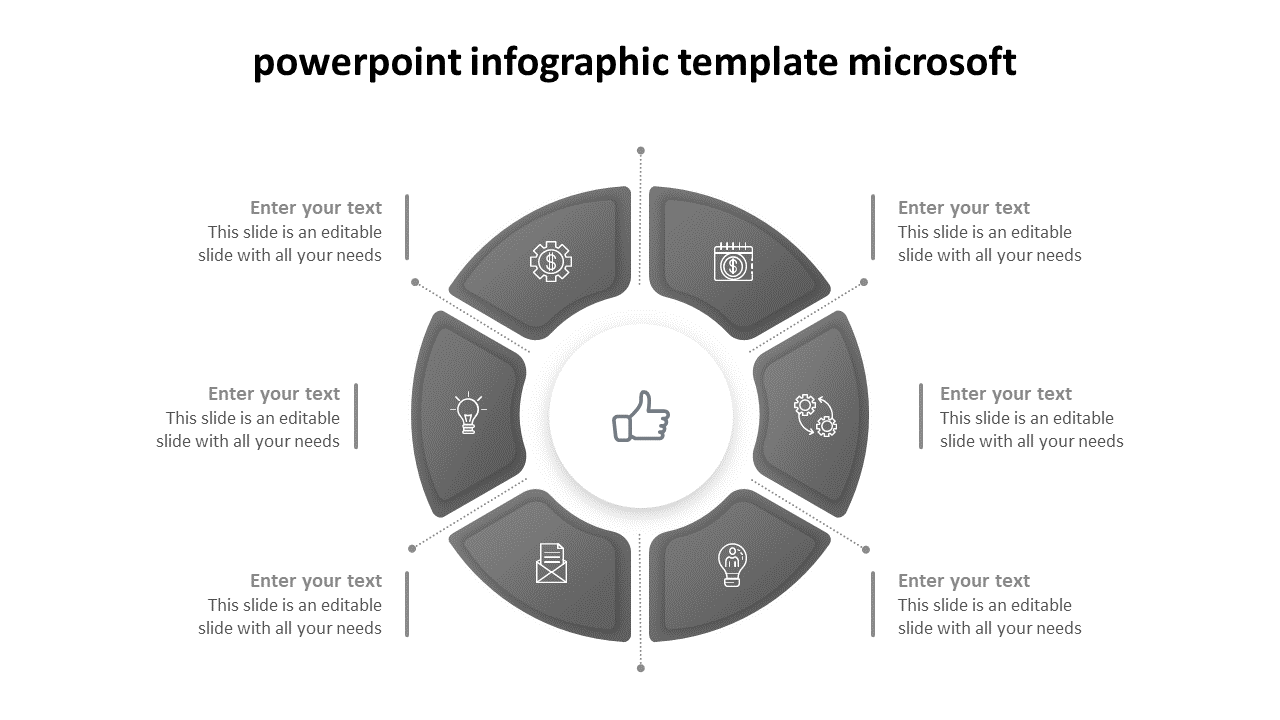 powerpoint infographic template microsoft-grey